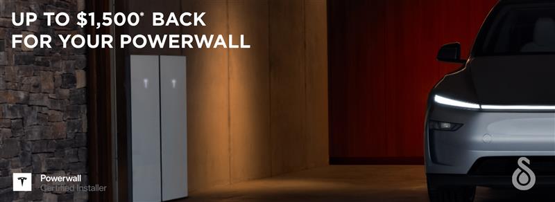 Get Up to $1,500 Back For Your Powerwall Installation
