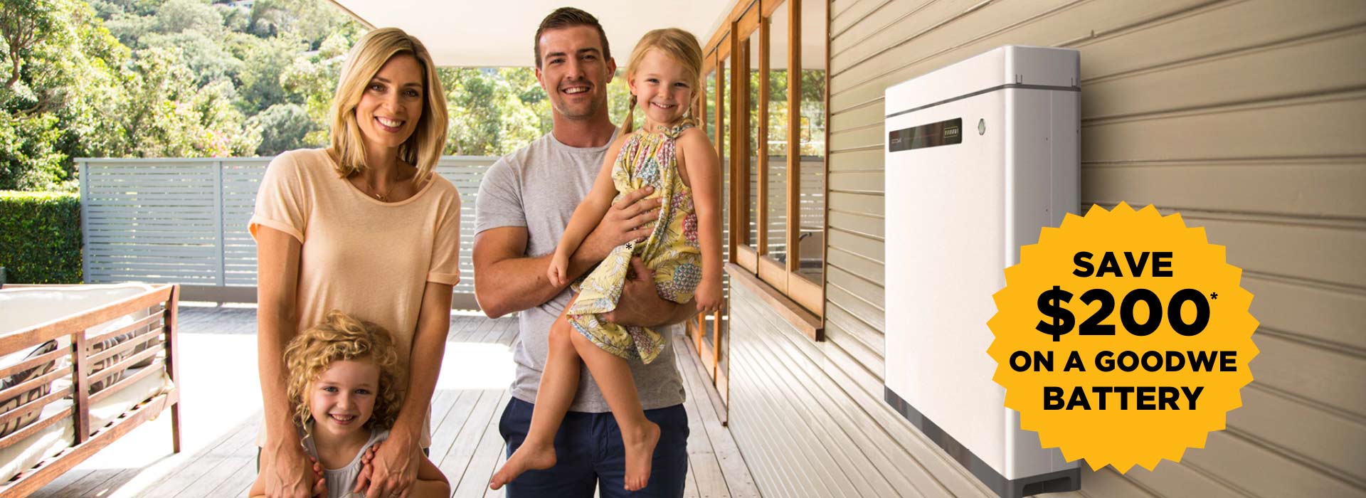 Save $200 on a GoodWe Battery